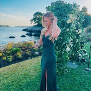 Elegant Green Evening Gown